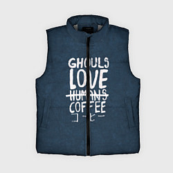 Женский жилет Ghouls Love Coffee