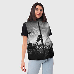 Женский жилет Horizon Zero Dawn: Dark Runner, цвет: 3D-черный — фото 2