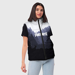 Женский жилет Fortnite: Dark Forest, цвет: 3D-красный — фото 2