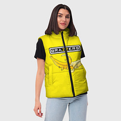 Женский жилет Brazzers: Yellow Banana, цвет: 3D-черный — фото 2