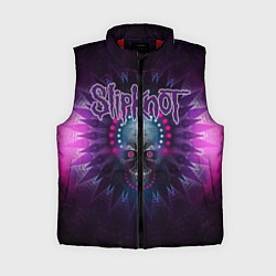 Женский жилет Slipknot: Neon Skull, цвет: 3D-красный