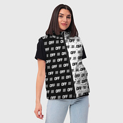 Женский жилет Off-White: Black & White, цвет: 3D-красный — фото 2