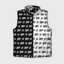 Женский жилет Off-White: Black & White, цвет: 3D-черный