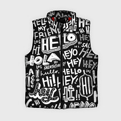 Женский жилет Hello Pattern, цвет: 3D-красный
