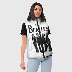 Женский жилет The Beatles: White Side, цвет: 3D-красный — фото 2