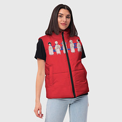 Женский жилет Моя Геройская Академия, цвет: 3D-светло-серый — фото 2