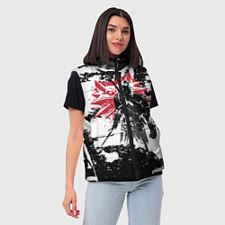 Женский жилет Силуэт Ведьмака, цвет: 3D-красный — фото 2