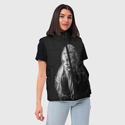 Женский жилет Billie Eilish: Black Fashion, цвет: 3D-черный — фото 2