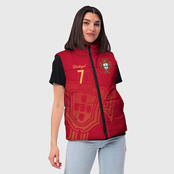 Женский жилет Криштиану Роналду форма, цвет: 3D-черный — фото 2