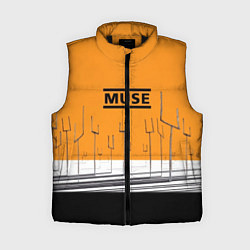 Женский жилет Muse: Orange Mood, цвет: 3D-черный