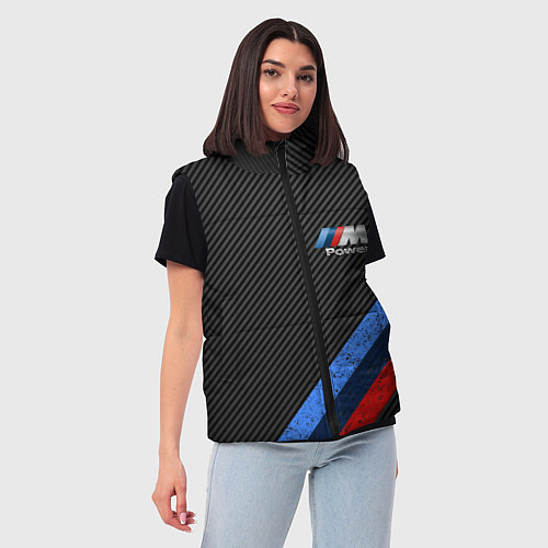Женский жилет BMW КАРБОН / 3D-Светло-серый – фото 3
