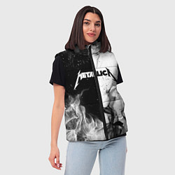 Женский жилет METALLICA, цвет: 3D-черный — фото 2