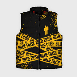 Женский жилет BILLIE EILISH: Yellow & Black Tape, цвет: 3D-красный