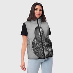 Женский жилет Billie Eilish, цвет: 3D-светло-серый — фото 2