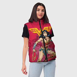 Женский жилет Wonder Woman, цвет: 3D-красный — фото 2
