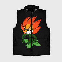 Женский жилет Cuphead - Кэгни Гвоздика, цвет: 3D-светло-серый