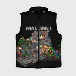 Женский жилет MINECRAFT, цвет: 3D-светло-серый