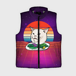 Женский жилет Woman yelling at a cat, цвет: 3D-светло-серый