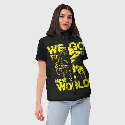 Женский жилет One Piece We Go World / 3D-Светло-серый – фото 3