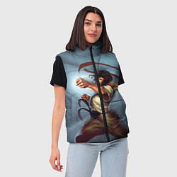Женский жилет Karate girl, цвет: 3D-черный — фото 2