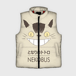 Женский жилет Мой сосед Тоторо Nekobus, цвет: 3D-красный