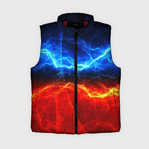 Женский жилет Лёд и огонь / 3D-Красный – фото 1