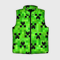 Женский жилет MINECRAFT, цвет: 3D-светло-серый
