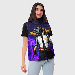 Женский жилет PUBG, цвет: 3D-светло-серый — фото 2