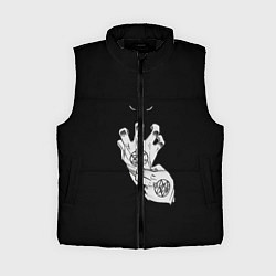 Женский жилет Выжигющий Искру, цвет: 3D-черный