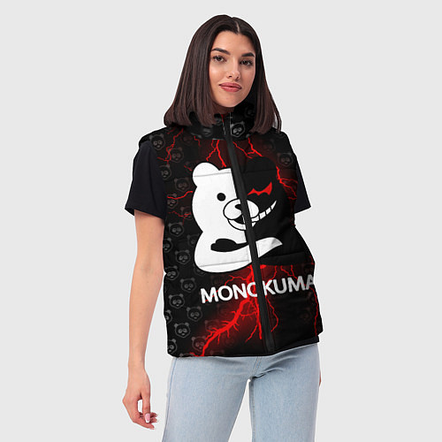 Женский жилет MONOKUMA / 3D-Светло-серый – фото 3