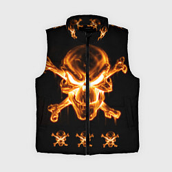 Женский жилет Черепа, цвет: 3D-черный