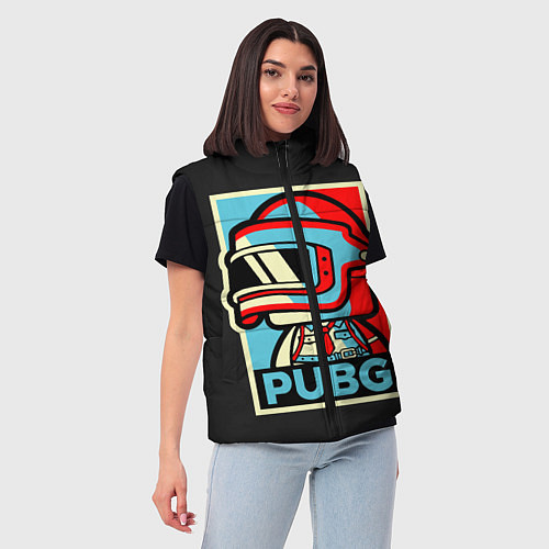 Женский жилет PUBG / 3D-Светло-серый – фото 3