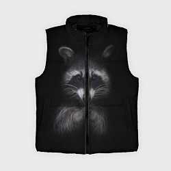 Женский жилет Енот, цвет: 3D-черный