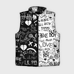 Женский жилет LIL PEEP LOGOBOMBING, цвет: 3D-светло-серый