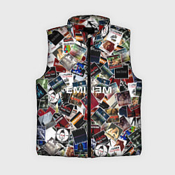 Женский жилет Дискография EMINEM, цвет: 3D-красный
