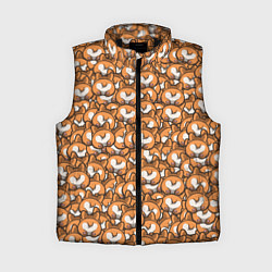 Женский жилет Попки Корги, цвет: 3D-черный