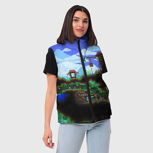 Женский жилет TERRARIA / 3D-Светло-серый – фото 3