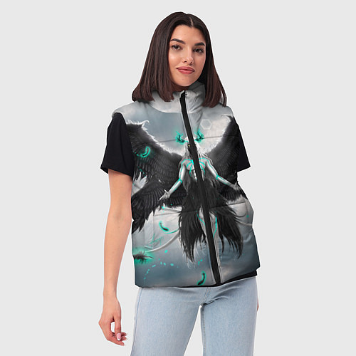 Женский жилет Bleach anime art / 3D-Светло-серый – фото 3