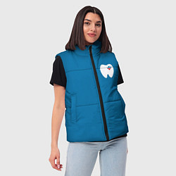 Женский жилет Стоматолог, цвет: 3D-красный — фото 2