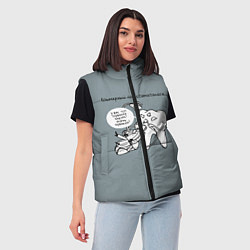 Женский жилет Кошмарный сон стоматолога, цвет: 3D-черный — фото 2