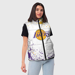 Женский жилет LA LAKERS, цвет: 3D-черный — фото 2