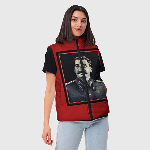 Женский жилет Сталин / 3D-Светло-серый – фото 3