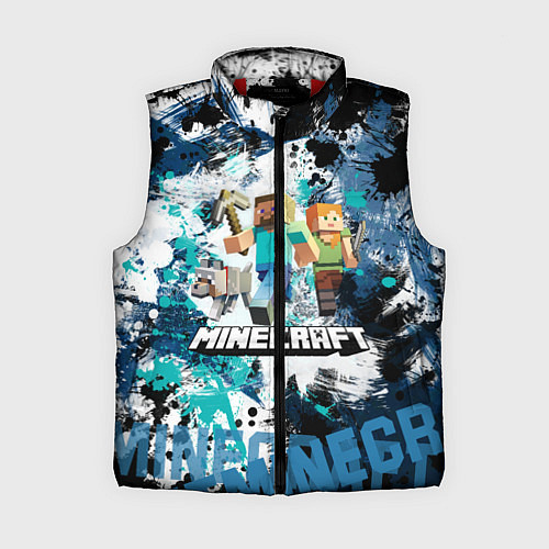 Женский жилет Minecraft Майнкрафт / 3D-Красный – фото 1