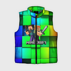 Женский жилет MINECRAFT, цвет: 3D-светло-серый