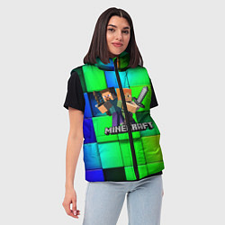 Женский жилет MINECRAFT, цвет: 3D-черный — фото 2