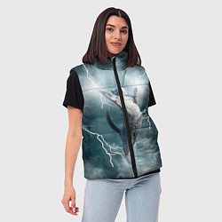 Женский жилет Грозовой кошак, цвет: 3D-черный — фото 2