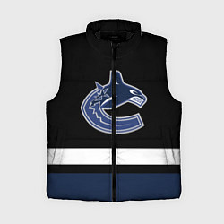 Женский жилет Vancouver Canucks, цвет: 3D-черный
