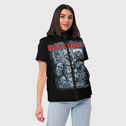 Женский жилет Iron Maiden, цвет: 3D-черный — фото 2