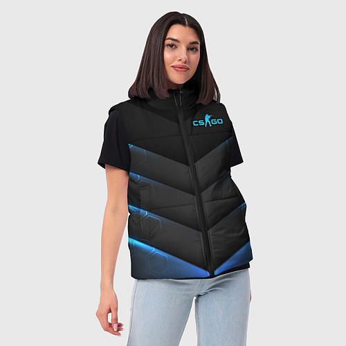Женский жилет Counter-Strike / 3D-Светло-серый – фото 3