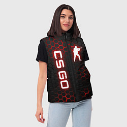 Женский жилет CS GO, цвет: 3D-черный — фото 2